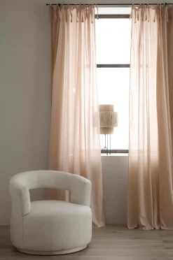 Ellos Home Gardinlængde med bindebånd Heidi 2-pak