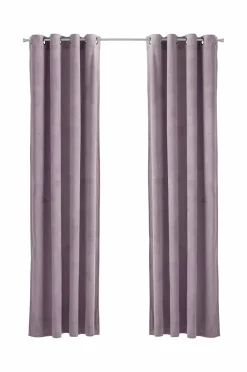 Ellos Home Gardinlængde med sejlringe Nora i velour, 2-pak