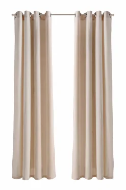 Ellos Home Gardinlængde med sejlringe Nora i velour, 2-pak