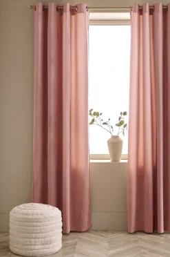 Ellos Home Gardinlængde med sejlringe Nora i velour, 2-pak