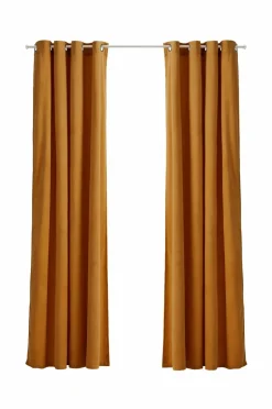 Ellos Home Gardinlængde med sejlringe Nora i velour, 2-pak