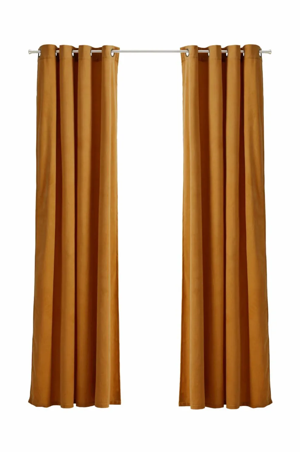 Ellos Home Gardinlængde med sejlringe Nora i velour, 2-pak