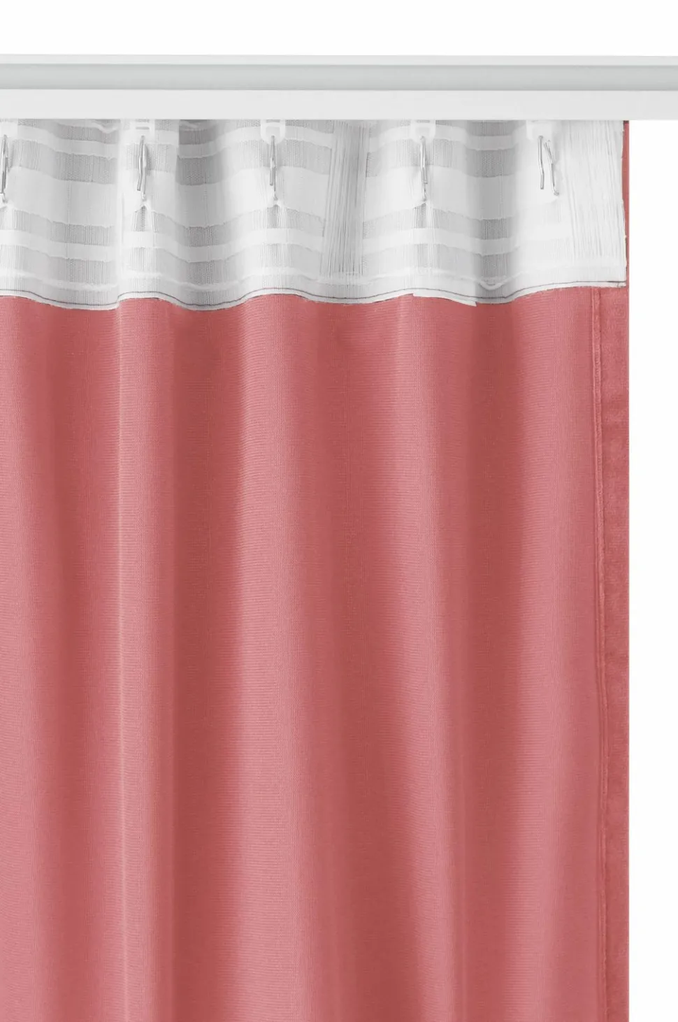 Ellos Home Gardinlængde med multibånd Nora i velour, 2-pak