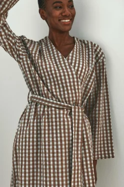 Ellos Home Kimono Nell Check Kimono