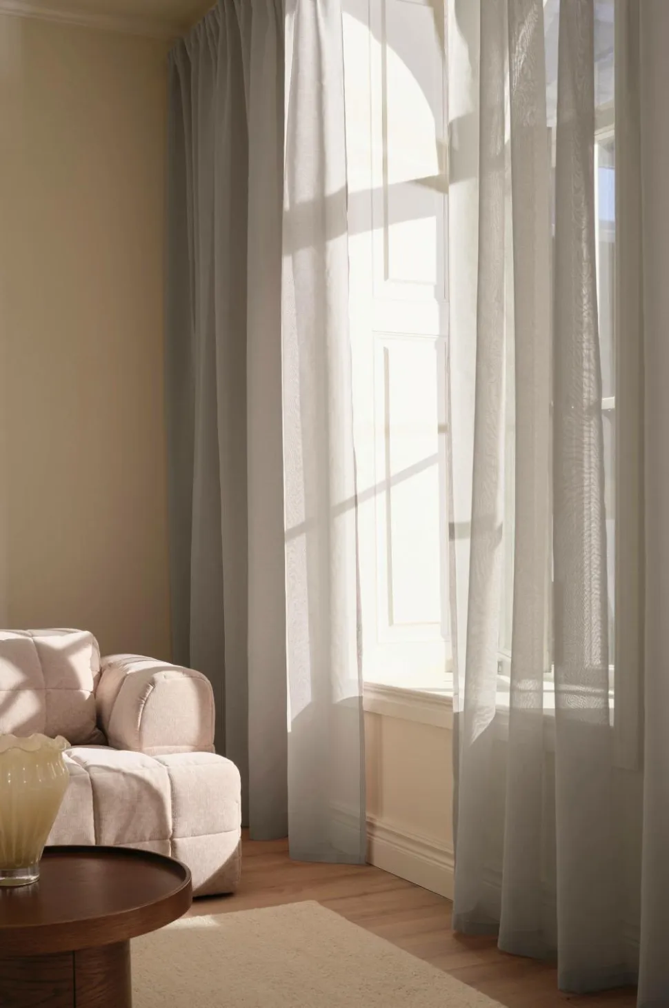 Ellos Home KIRA skræddersyet gennemsigtigt gardin