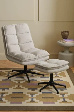 Ellos Home Lænestol med fodskammel Maggi