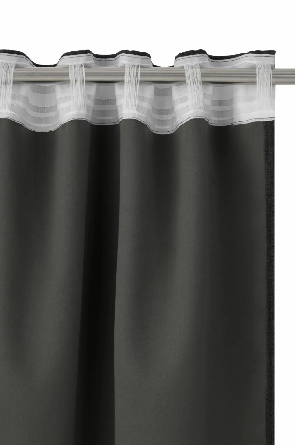 Ellos Home Mørklægningsgardin Iben med multibånd, 1 stk.