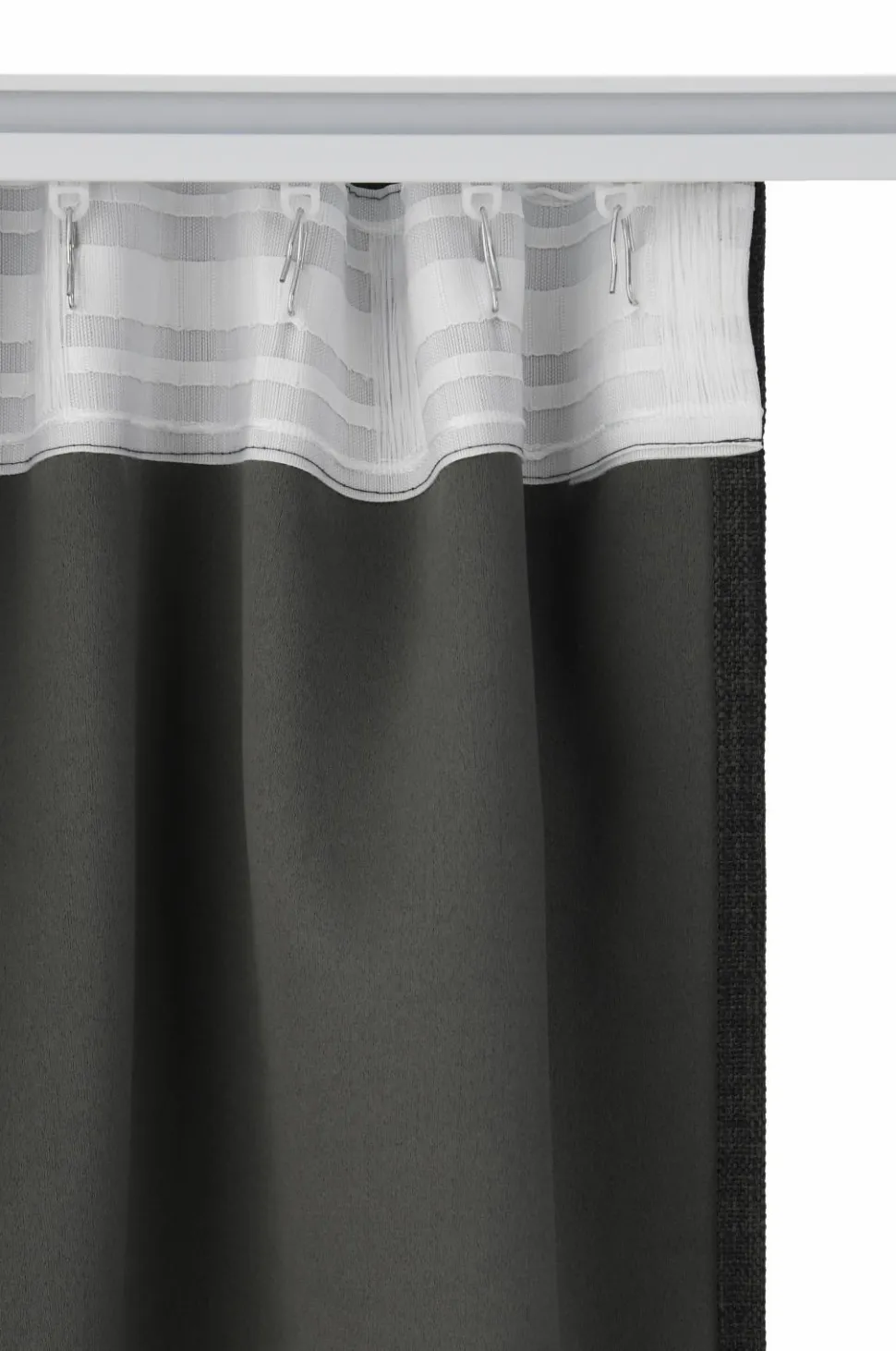 Ellos Home Mørklægningsgardin Iben med multibånd, 1 stk.