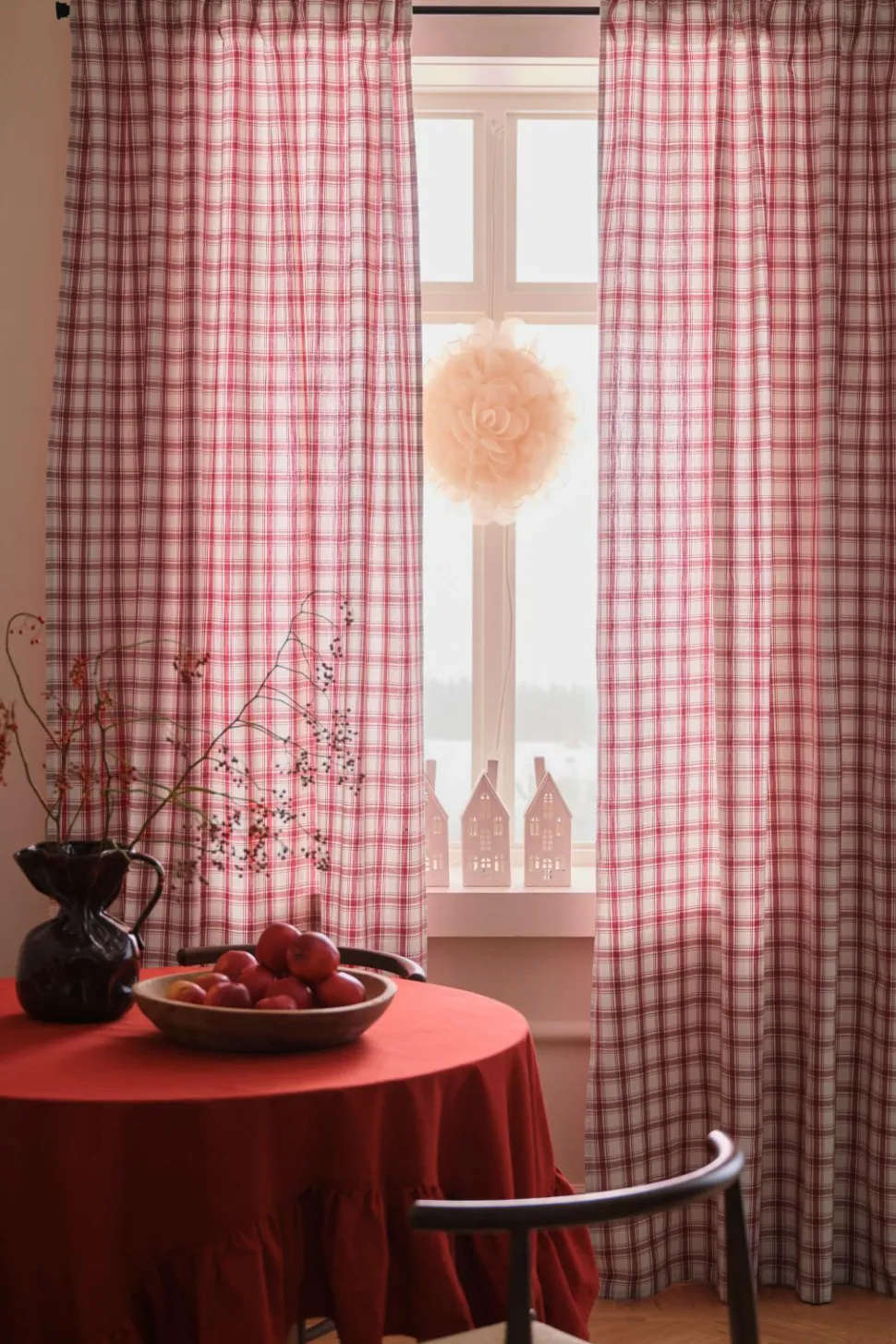 Ellos Home Multibåndsgardin Sally Check 2-pak