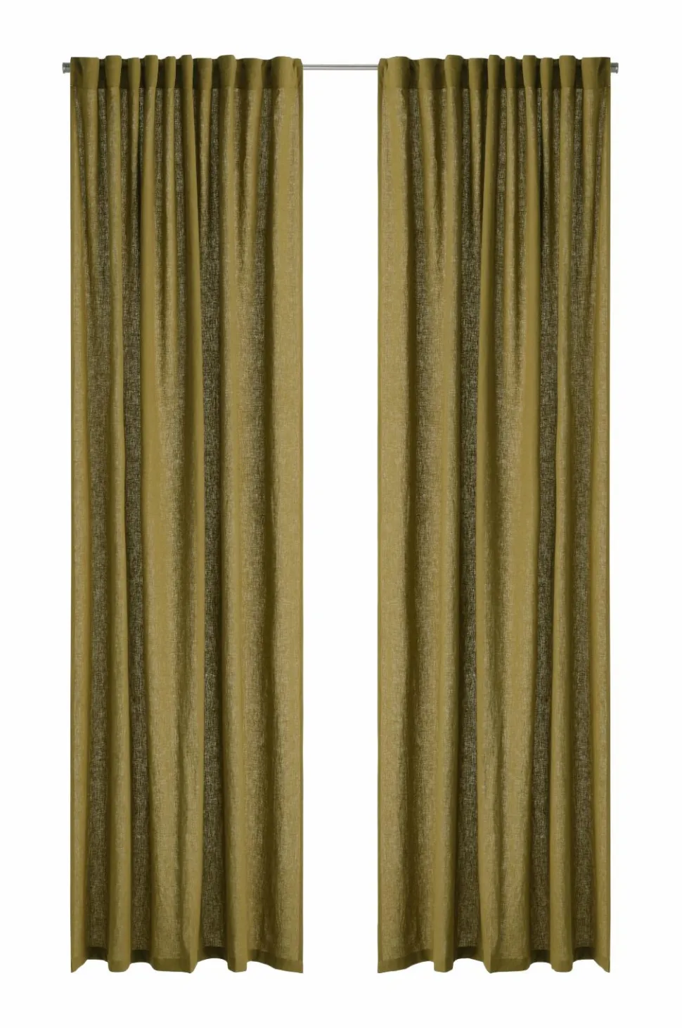 Ellos Home Multibåndsgardin Elly i genanvendt halvlinned 2-pak