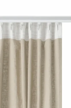 Ellos Home Multibåndsgardin Elly Wide i genanvendt halvlinned ekstra bred 1-pak