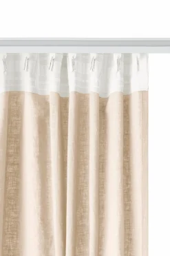 Ellos Home Multibåndsgardin Elly i genanvendt halvlinned 2-pak