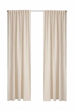 Ellos Home Multibåndsgardin Elly Thin Stripe i genanvendt halvlinned 2-pak