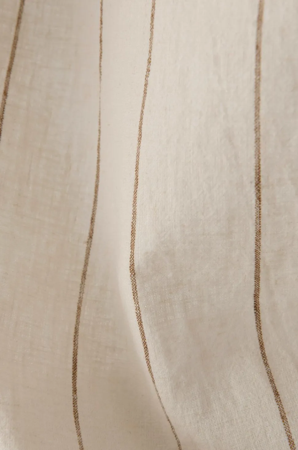 Ellos Home Multibåndsgardin Elly Thin Stripe i genanvendt halvlinned 2-pak