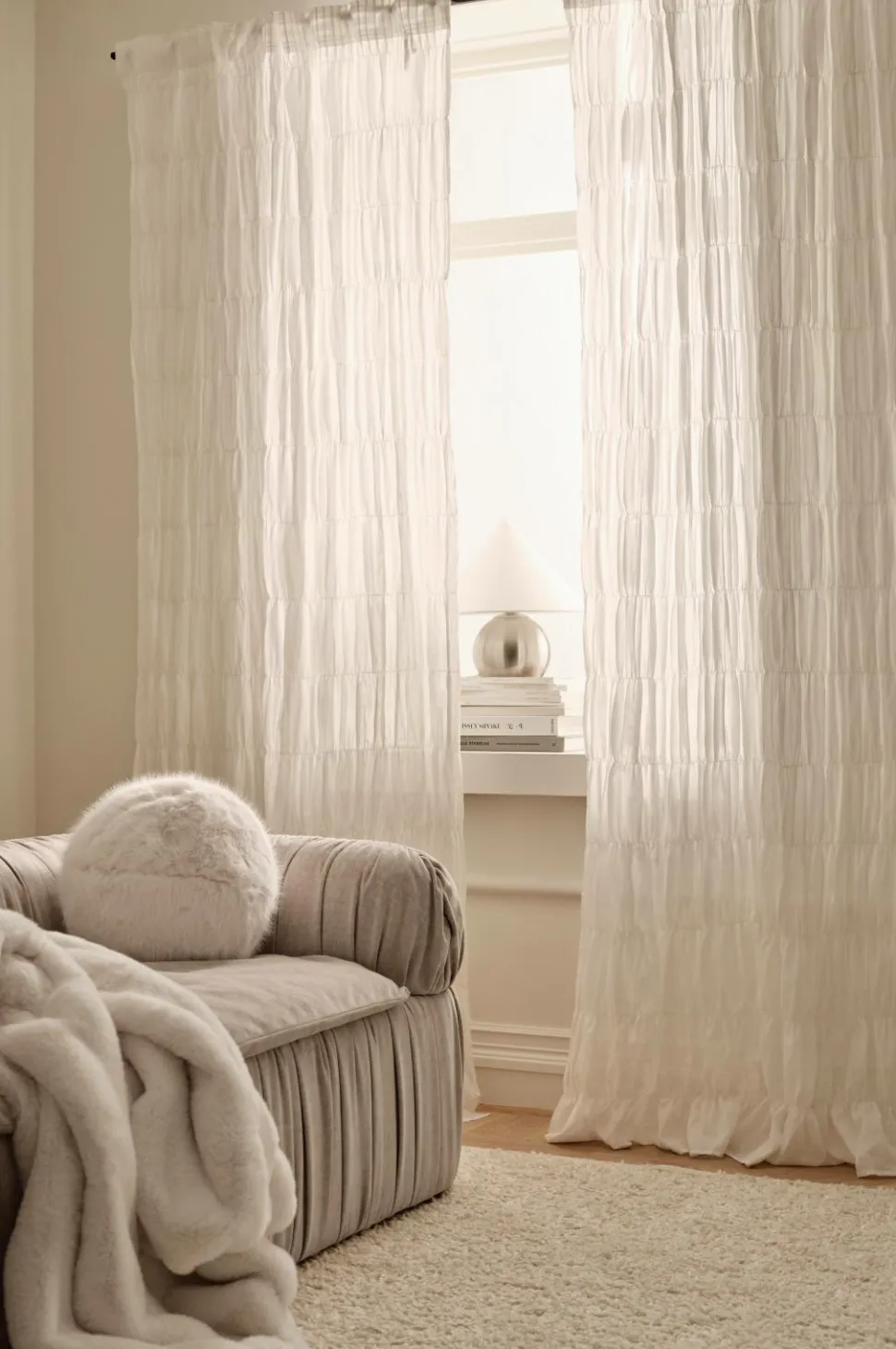 Ellos Home Multibåndsgardin Evita Pleatingtape Curtains 2-pak