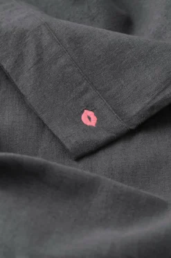 Ellos Home Natbukser Pyjama Pant Elly i genanvendt halvlinned