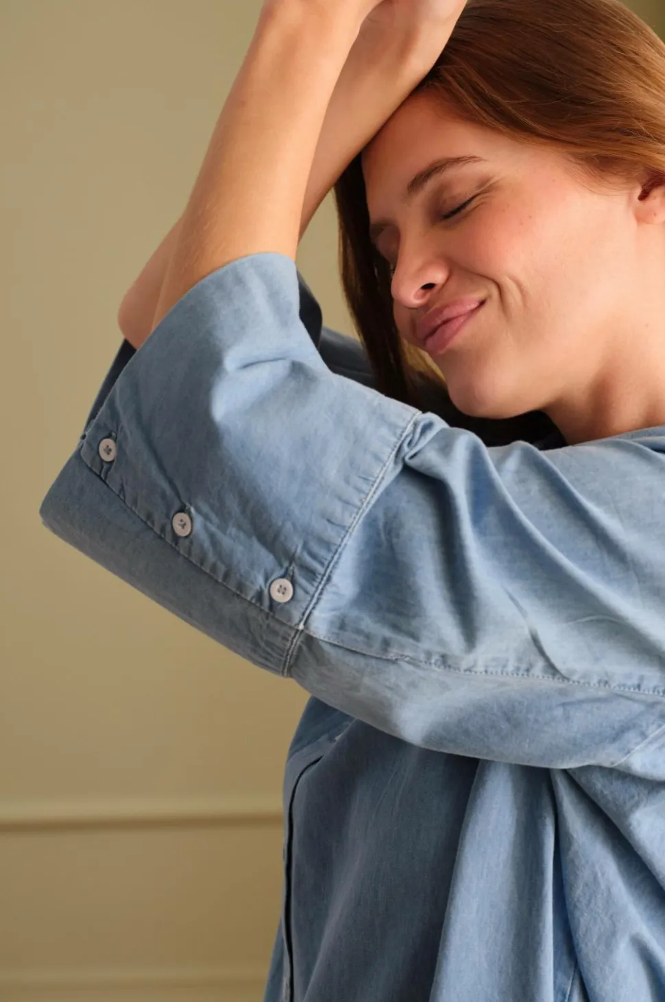 Ellos Home Natskjorte Denim