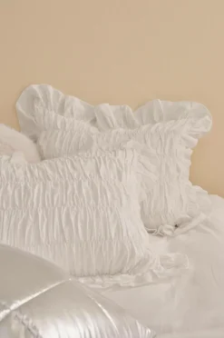 Ellos Home Pudebetræk Juliette Elastic Frill i vasket bomuld