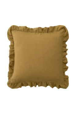 Ellos Home Pudebetræk Candice Frill i vasket hør