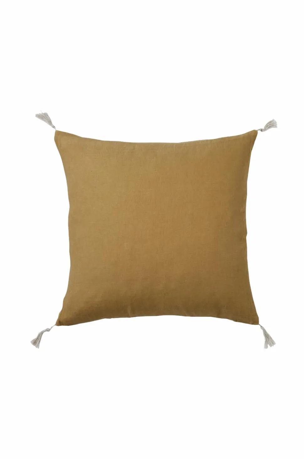 Ellos Home Pudebetræk Candice Tassel af vasket hør, 50x50 cm