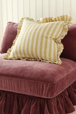 Ellos Home Pudebetræk Elly Classic Stripe i genanvendt halvlinned