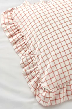 Ellos Home Pudebetræk Sonneli Check Frill PC i bomuld