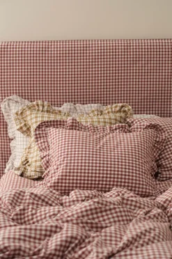 Ellos Home Pudebetræk Sonneli Check Frill PC i bomuld