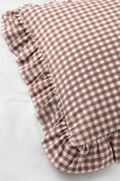 Ellos Home Pudebetræk Sonneli Check Frill PC i bomuld