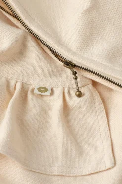 Ellos Home Pudebetræk Elly Frill i genanvendt halvlinned