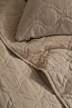 Ellos Home Pudebetræk Elly Quilted i genanvendt halvlinned
