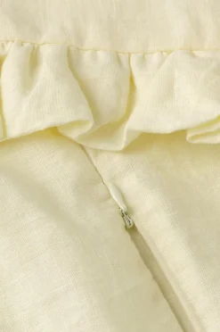 Ellos Home Pudebetræk Candice Frill i vasket hør