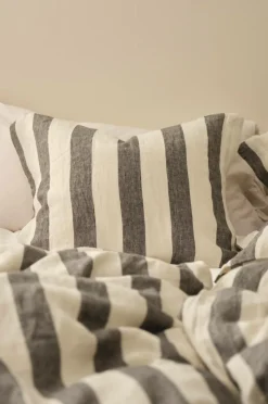 Ellos Home Pudebetræk Candice Block Stripe i vasket hør