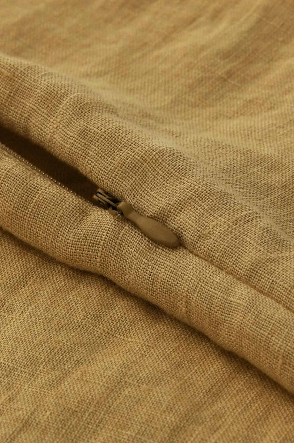 Ellos Home Pudebetræk Candice Zip i vasket hør 50x50 cm