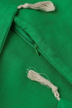 Ellos Home Pudebetræk Candice Tassel af vasket hør, 50x50 cm