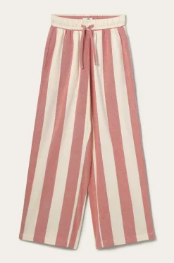 Ellos Home Pyjamasbukser Valerie Block Stripe i bomuldsflonel