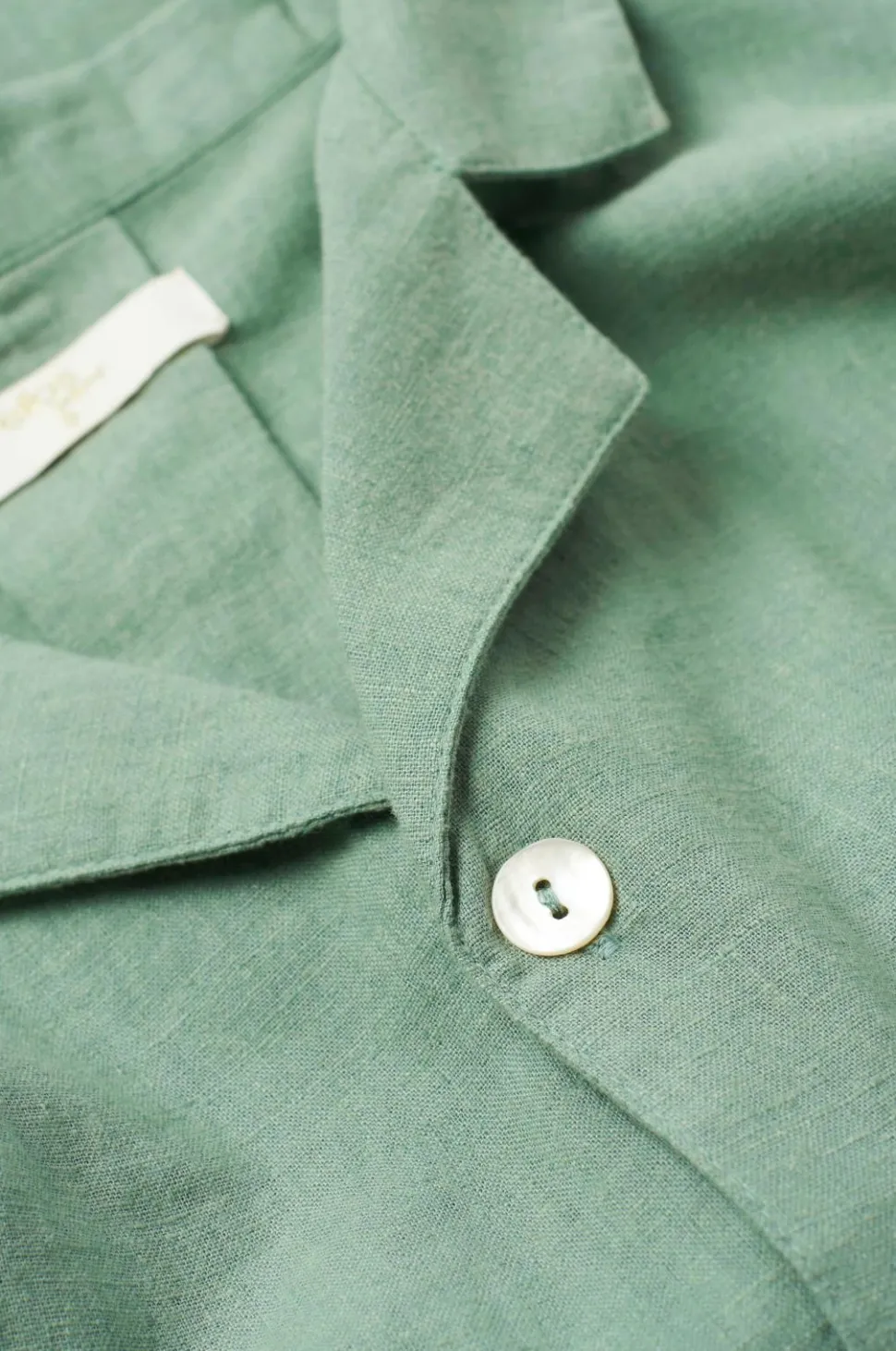 Ellos Home Pyjamasskjorte Long Sleeve Shirt Elly i genanvendt halvlinned