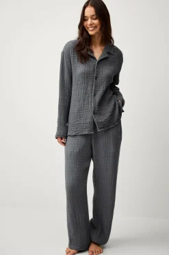 Ellos Home Pyjamasskjorte Candela 4-layer