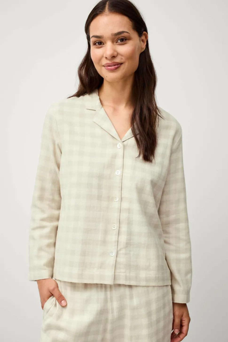 Ellos Home Pyjamasskjorte Valerie Small Check