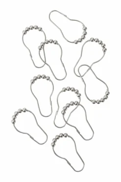 Ellos Home Ringe til badeforhæng, 10-pak