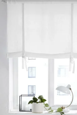 Ellos Home Roll up-gardin af vasket hør Candice