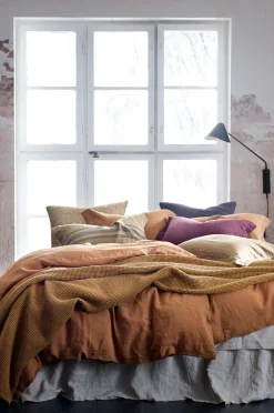 Ellos Home Sengekappe Candice i vasket hør 45 cm