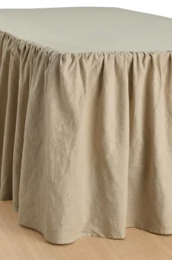 Ellos Home Sengekappe Elly Frilled i genanvendt halvlinned 52 cm