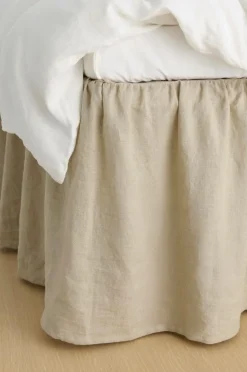 Ellos Home Sengekappe Candice i vasket linned 52 cm