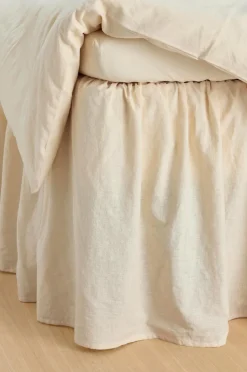 Ellos Home Sengekappe Elly Frilled i genanvendt halvlinned 52 cm