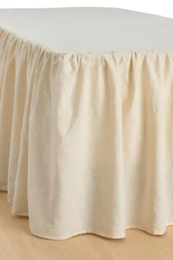 Ellos Home Sengekappe Elly Frilled i genanvendt halvlinned 52 cm