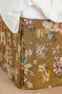 Ellos Home Sengekappe Candice Rose i vasket linned 60 cm