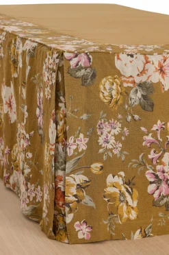 Ellos Home Sengekappe Candice Rose i vasket linned 60 cm