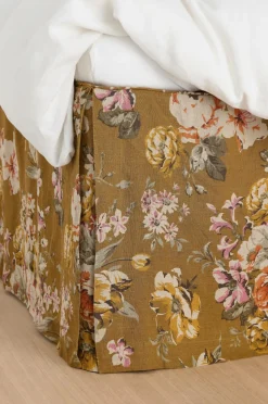 Ellos Home Sengekappe Candice Rose i vasket linned 52 cm