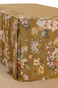 Ellos Home Sengekappe Candice Rose i vasket linned 52 cm