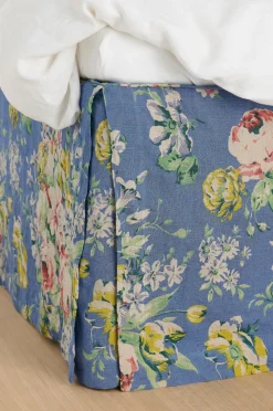 Ellos Home Sengekappe Candice Rose i vasket linned 60 cm